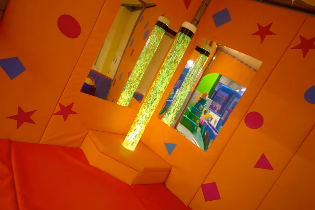 Baby Sensory bubbles tubes at Bubbles World of Play, Wirral. Close to Liverpool and North Wales