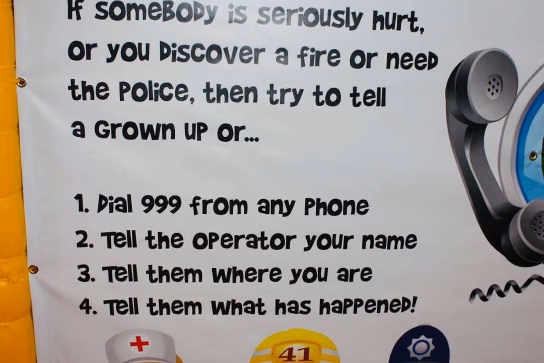 Role Play Theming teaching kids about safety in our indoor play centre in Wirral